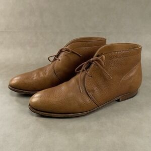 John Lobb Brown Grain Leather Elmer Chukka Boot UK 7.5 E US 8.5 D ($1,465)